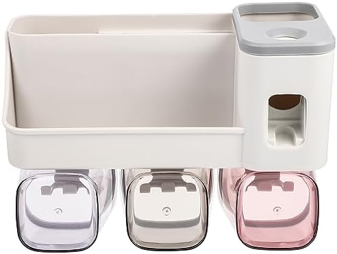 Anneome Space-Saving Wall-Mounted Toothbrush Toothpaste Organizer