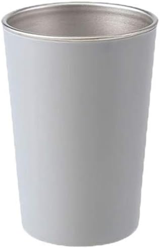 Stainless Steel Mouthwash Toothbrush Holder Simple Elegant Design Includes 2-Piece Set GrayWhite