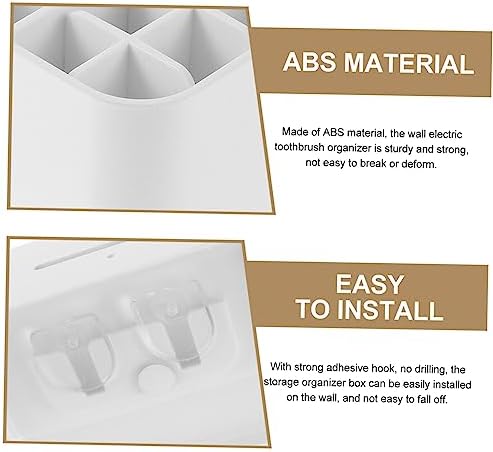 Wall-Mounted Toothbrush Holder Large Bathroom Storage Rack