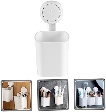 Perfect Wall Mount Toothbrush Organizer with Suction Cup