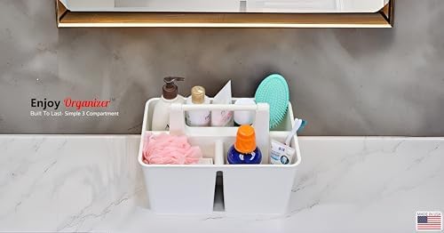12-Pack Ivory shower caddy organizer with handle compact portable