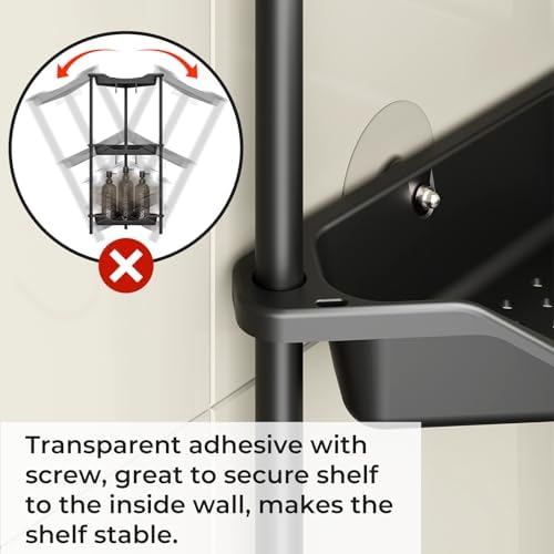 ODesign 5 Tier Floor Standing Corner Shower Caddy
