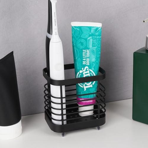 Stainless Steel Wall Mount Toothbrush Holder Rust-Proof Space-Saving