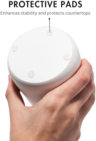 Matte White Toothbrush Holder and Soap Dispenser Set
