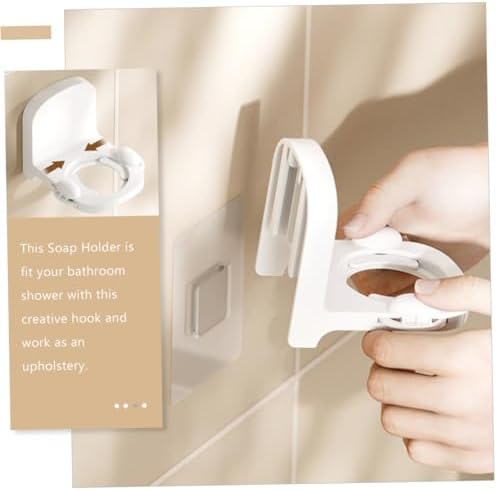 DRESSOOS Wall-Mounted Shampoo Holder Space-Saving Soap Rack