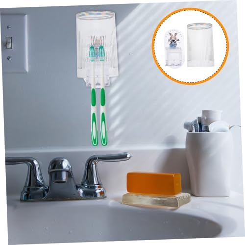 Unomor Wall-Mounted Boy Girl Toothbrush Holder with Rabbit Design 1