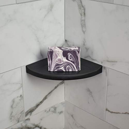 Questech 5 Inch Shower Soap Dish Shelf Graphite Black