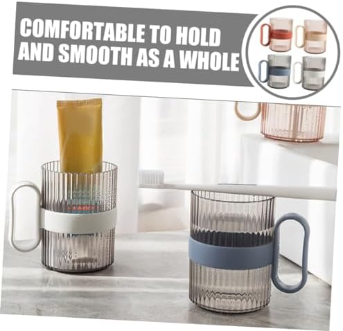 Zerodeko 4pcs Reusable Toothbrush Cups Holder