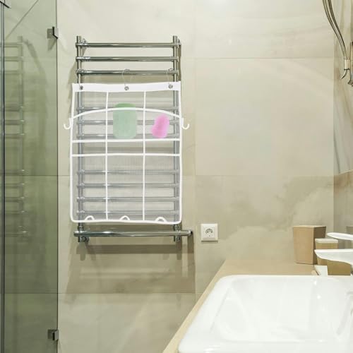 Alipis Hanging Shower Organizer Mesh Bag for Bathroom Essentials