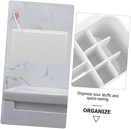 SHOWERORO Nail Organizer Toothbrush Holder