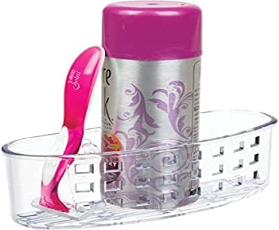 iDesign BPA-Free Plastic Shower Caddy Organizer Basket - Clear 65x275x25