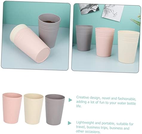 Amosfun Toothbrush Holder Mouthwash Cup Set of 3 Creative Reusable Design