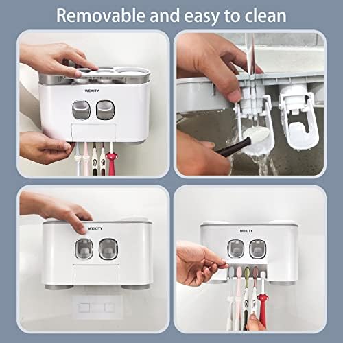 Wekity Multi-Functional Toothbrush Holder