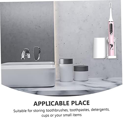 Healifty Wall Mounted Electric Toothbrush Holder with Adjustable Clamps