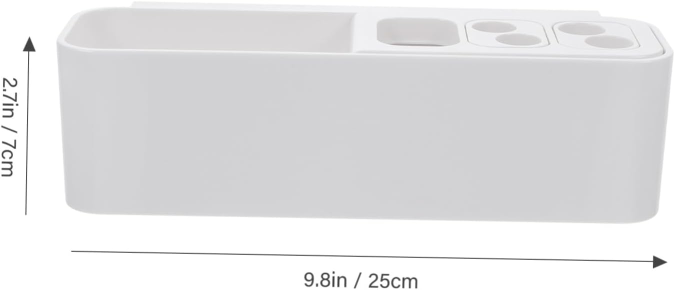 Bathroom Organic Wall-Mounted Toothbrush Holder Space-Saving Design