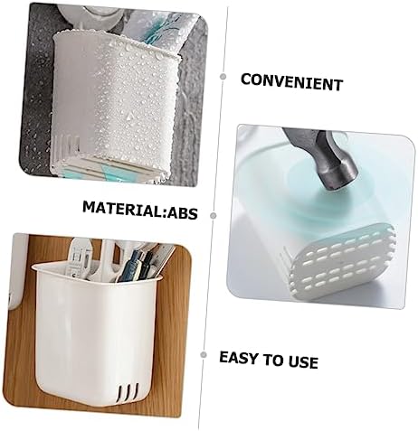 Wall Mounted Suction Cup Toothbrush Holder with Drainage 1