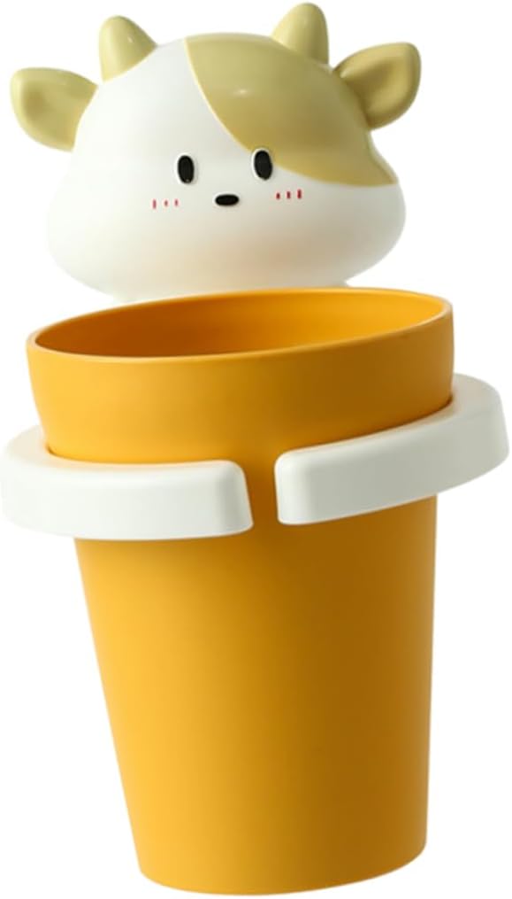 Luxshiny Cartoon Toothbrush Holder and Wall-Mounted Gargle Cup