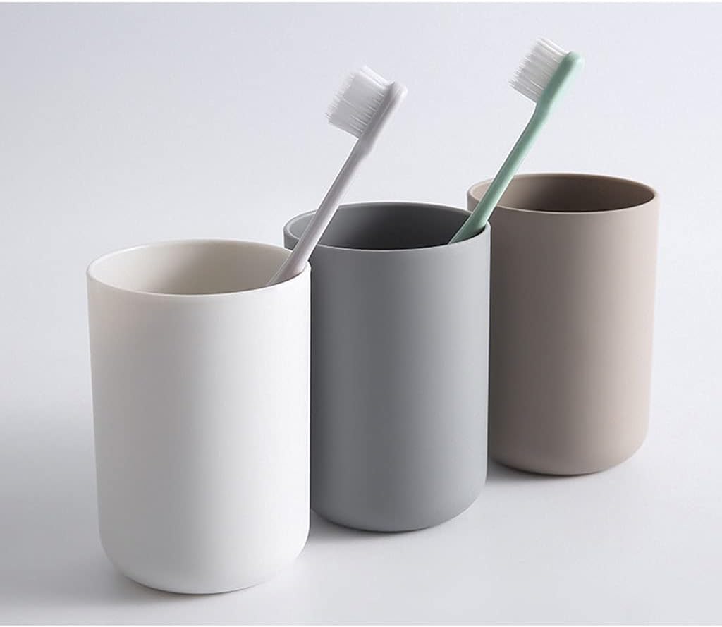 Arc Shaped Brushing Cup Without Handle White