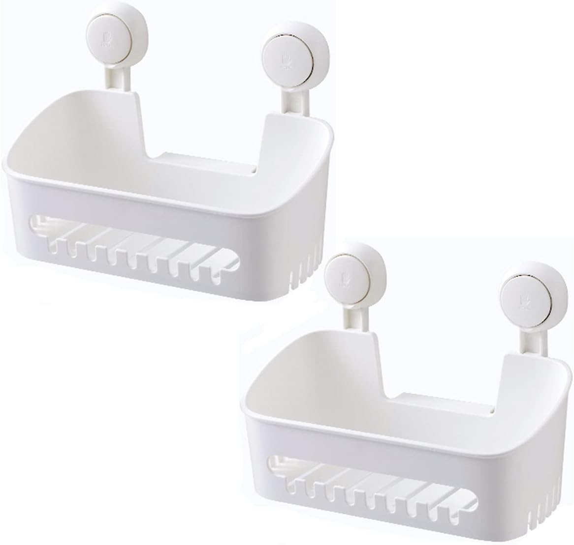 ElebacDurable Suction Cup Shower Organizer 2-Pack
