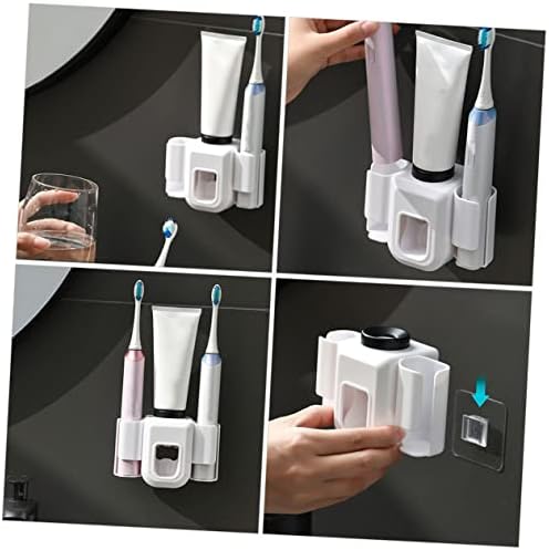 RORPOIR Wall-Mounted Toothbrush Toothpaste Organizer