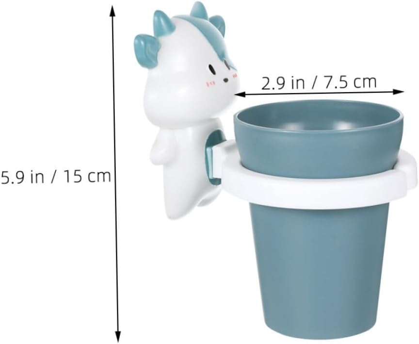 LABRIMP Cartoon Characters 2-Piece Toothbrush Mouthwash Holder Set