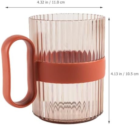 Kichvoe 4pcs Reusable Bathroom Cups Toothbrush Holder