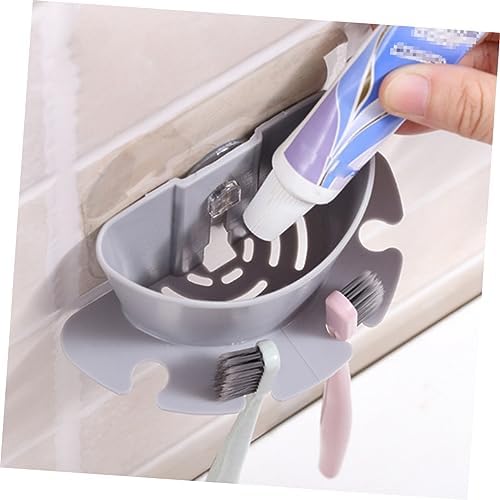 Toothpaste Holder with Suction Cup for Bathroom Wall