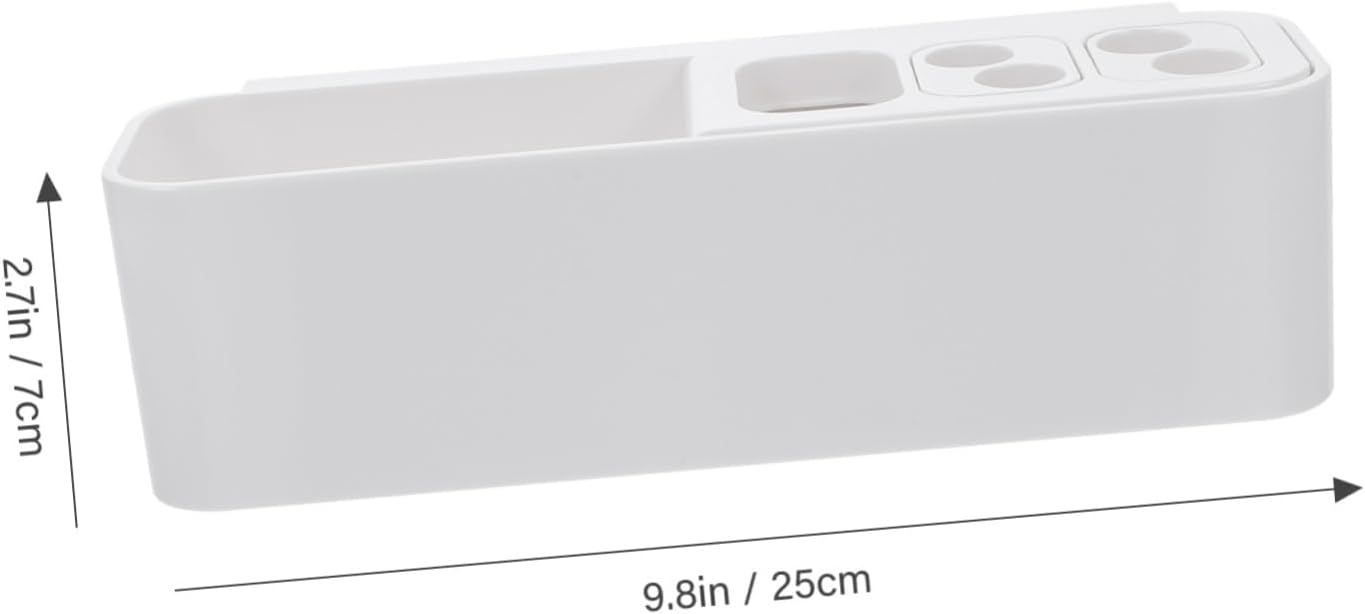 PRETYZOOM Wall Mounted Toothbrush Holder 2 Tier Organizer 1