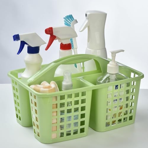 Portable Shower Caddy Basket with Compartments and Handle