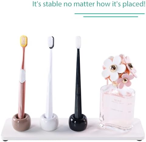 Mini Ceramic Toothbrush Holder Set
