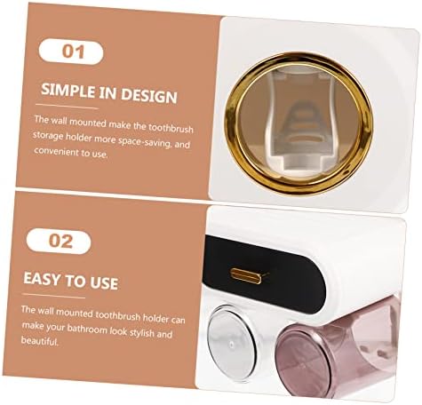 Wakauto Wall-Mounted Toothbrush Holder
