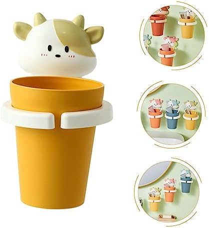 Luxshiny Cartoon Toothbrush Holder and Wall-Mounted Gargle Cup