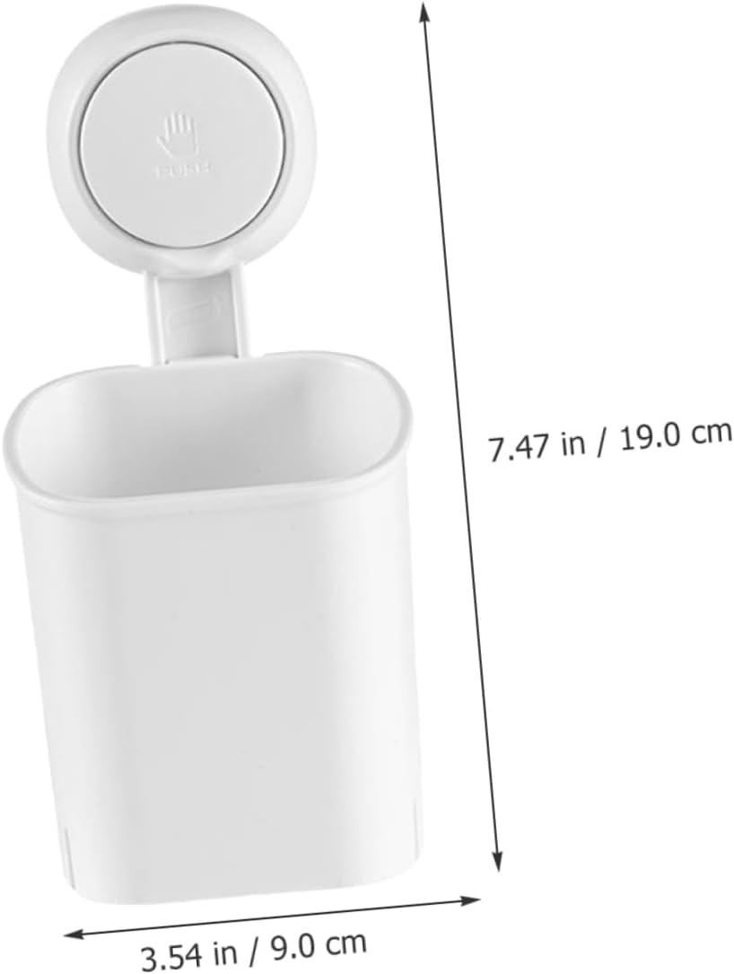 Perfect Wall Mount Toothbrush Organizer with Suction Cup