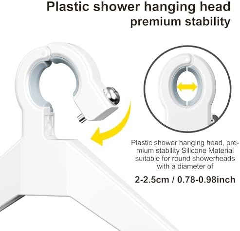 Orimade Adjustable Anti-Slip Shower Caddy Over Shower Head