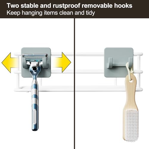 Orimade Adjustable Anti-Slip Shower Caddy Over Shower Head