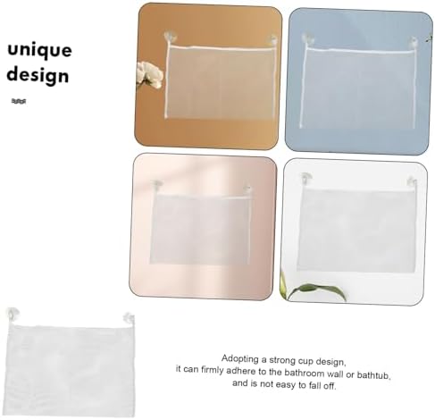 Luxshiny 2-Piece Hanging Bath Toy Storage Bag Mesh Organizer