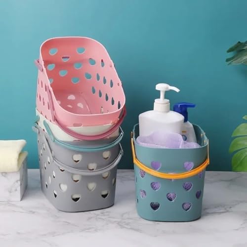Portable Plastic Storage Basket Shower Tote Organizer Bin