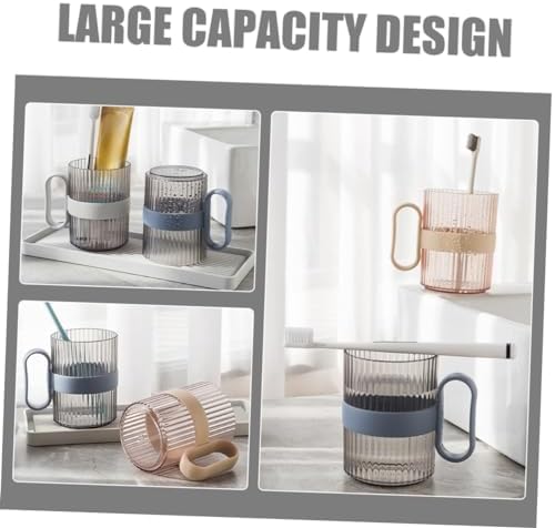Zerodeko 4pcs Reusable Toothbrush Cups Holder