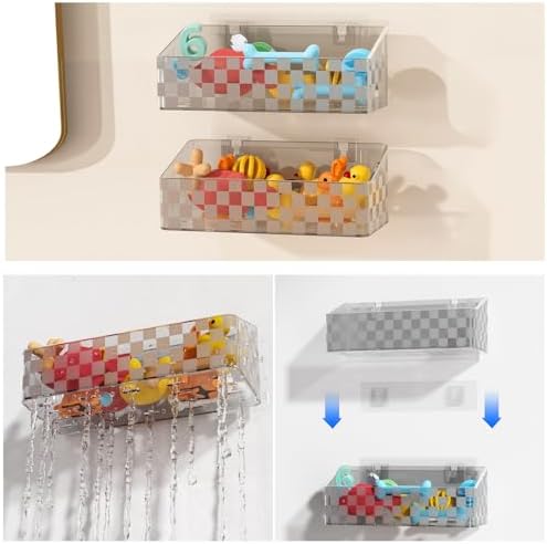 Natheeph 2 Pack Bath Toy Storage Holder