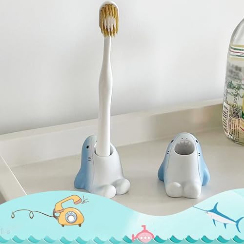 AKAKL Cute Shark Toothbrush Holder