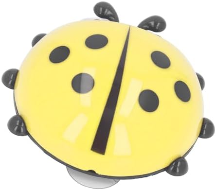 Homairate Toothbrush Hanger Rack 2PCS Wall Mounted Plastic Yellow