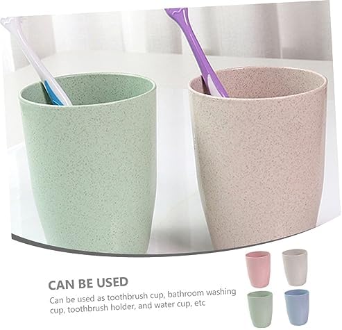 4-Pack Reusable Travel Mouth Wash Cups for Boys and Girls