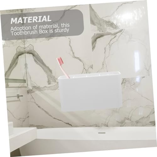 Anneome Nail Design Toothbrush Holder White Bathroom Organizer