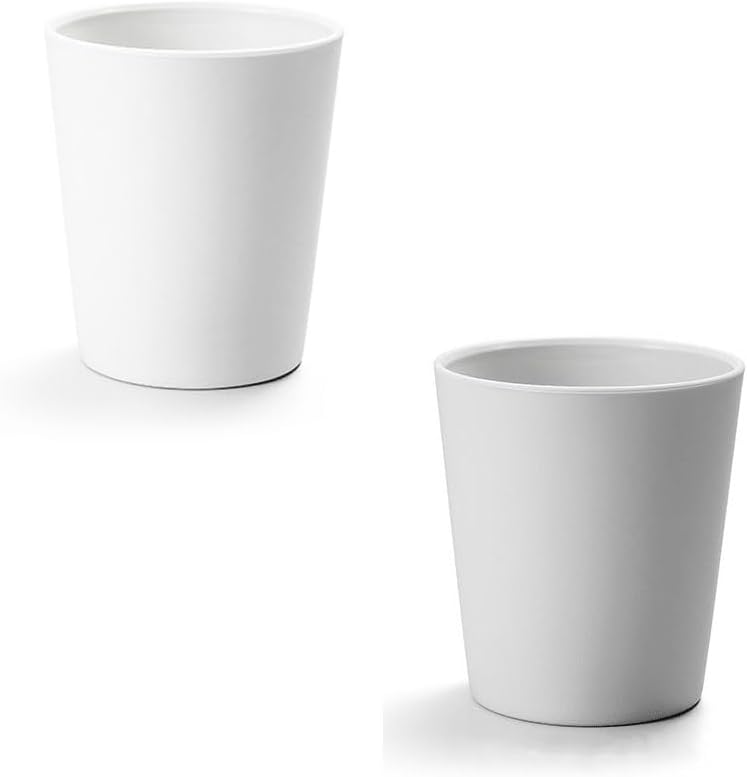 Simple household toothbrush holder 2-pc set White Gray