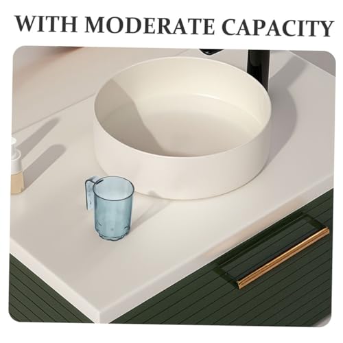NOLITOY 3pcs Plastic Toothbrush Cups Set Transparent Reusable Bathroom Holder