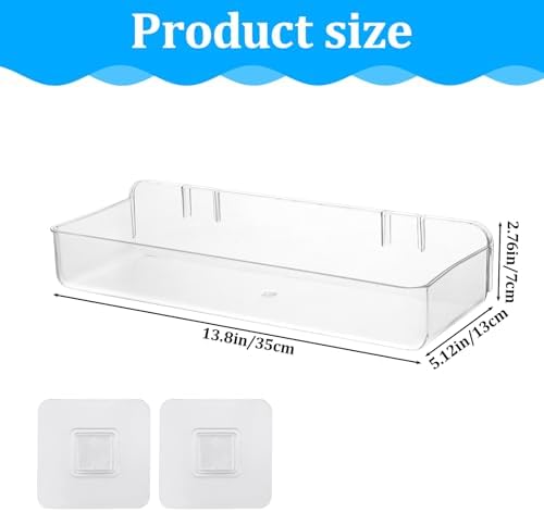 Wall-Mounted Acrylic Shower Caddies