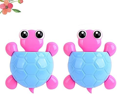 Zerodeko 2PCS Cute Turtle Toothbrush Holder for Adults Kids