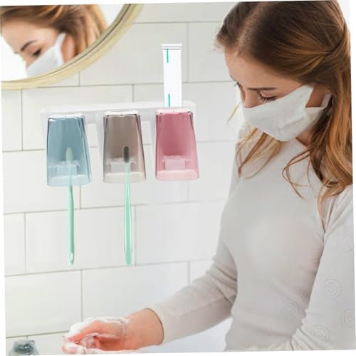 RORPOIR Mounted Toothbrush Holder for Bathroom Suction Mount Organizer