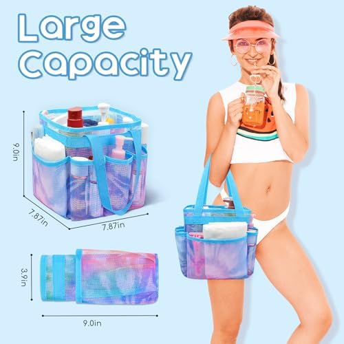 Nidoul Mesh shower caddy Quick-Dry Durable Organizer for Students