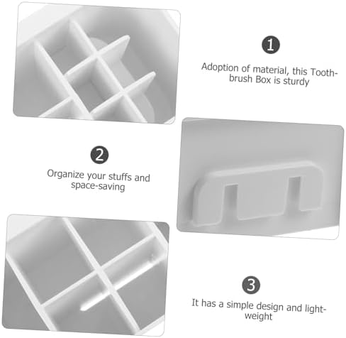 CANIGHT Toothbrush Holder with Matte Finish and Removable Design